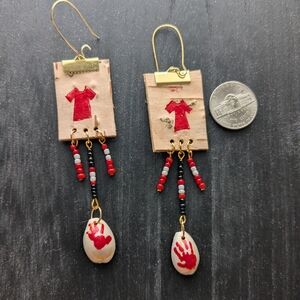 Missing Murdered Indigenous Women & People MMIWP Birch Bark Earrings